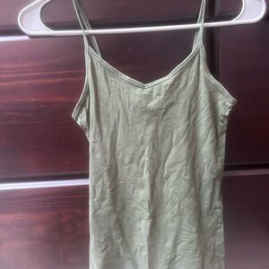 Forever 21 Green Fitted Sleeveless Camisole